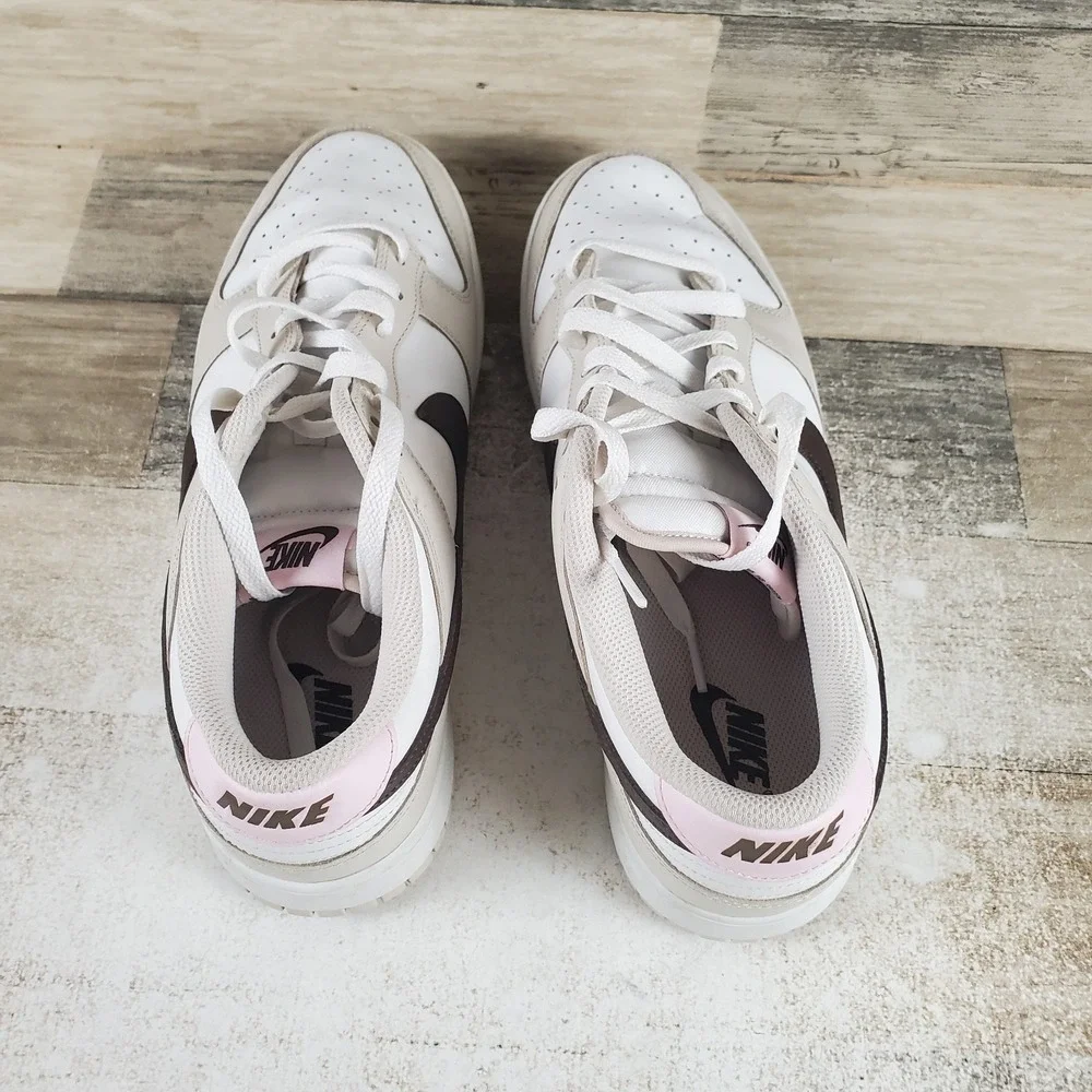Nike Dunk Low Neapolitan Womens Shoes Sz 12 Light Beige White Leather Sneakers